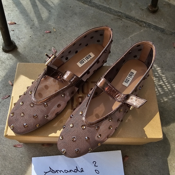 Anthropologie Shoes - Anthropologie Brown Perforated Leather Flats